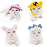 Soft Cat Headgear Cat Dog Cross Dress Pet Hat, XS, S, M, L