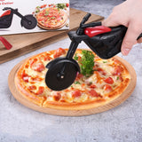 Stainless Steel Motorcycle Shape Pizza Cutter Roller Cutting Pizza Tool, Motorcycle