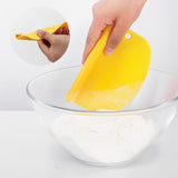 Stainless Steel Dough Cutter Scraper With Scale Cutter Baking Tools, 2 PCS  Noodle Cutter (Yellow)