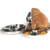 Pet Dog Food Bowl Dog Food Bowl Stainless Steel Slow Food Bowl Pet Supplies, 26cm, 30cm, 34cm