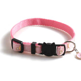 Pet Collar Webbing Cat Collar Star Moon with Pendant, 1x28cm