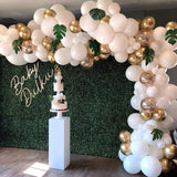 White Gold Party Theme Balloon Garland Set Birthday Wedding Decoration Balloon Set, White Gold Party Theme Balloon