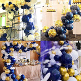 Night Blue Balloon Chain Ink Blue Series Balloon Decoration Set Birthday Party Decoration, Night Blue