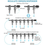 Fish Tank Oxygen Pipe Stainless Steel Distributor Oxygen Regulating Valve, One Head, Two Heads, Three Heads, Four Heads, Five Heads, Six Heads, Eight Heads, Nine Heads, Ten Heads