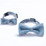 Pet Cowboy Bow Tie Collar Cats Dogs Adjustable Tie Collars Pet Accessories Supplies, S 16-32cm Small Bowknot, S 16-32cm Big Bowknot, S 16-32cm Tie