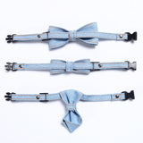 Pet Cowboy Bow Tie Collar Cats Dogs Adjustable Tie Collars Pet Accessories Supplies, S 16-32cm Small Bowknot, S 16-32cm Big Bowknot, S 16-32cm Tie