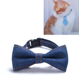 Pet Cowboy Bow Tie Collar Cats Dogs Adjustable Tie Collars Pet Accessories Supplies, S 16-32cm Small Bowknot, S 16-32cm Big Bowknot, S 16-32cm Tie