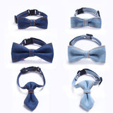 Pet Cowboy Bow Tie Collar Cats Dogs Adjustable Tie Collars Pet Accessories Supplies, S 16-32cm Small Bowknot, S 16-32cm Big Bowknot, S 16-32cm Tie