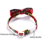 Snowflake Christmas Red Plaid Adjustable Pet Bow Tie Collar Bow Knot Cat Dog Collar, S 17-30cm Big Bowknot, S 17-30cm Small Bowknot, S 17-30cm Pointed Bowknot, S 17-30cm Tie, S 17-30cm Big Bowknot With Bell, S 17-30cm Small Bowknot With Bell