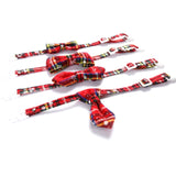 Snowflake Christmas Red Plaid Adjustable Pet Bow Tie Collar Bow Knot Cat Dog Collar, S 17-30cm Big Bowknot, S 17-30cm Small Bowknot, S 17-30cm Pointed Bowknot, S 17-30cm Tie, S 17-30cm Big Bowknot With Bell, S 17-30cm Small Bowknot With Bell