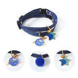 Pet Cowboy Cat Dog Collar With Bell Pet Accessories, S 16-32cm Small Ball, S 16-32cm Five-pointed Star, S 16-32cm Cat