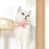 Pet Handmade Adjustable Cat Dog Bow Tie Collar, S 17-32cm Ball Bowknot, S 17-32cm Sequin Bowknot, S 17-32cm Pearl Flowers