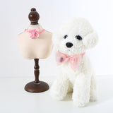 Pet Handmade Adjustable Cat Dog Bow Tie Collar, S 17-32cm Ball Bowknot, S 17-32cm Sequin Bowknot, S 17-32cm Pearl Flowers