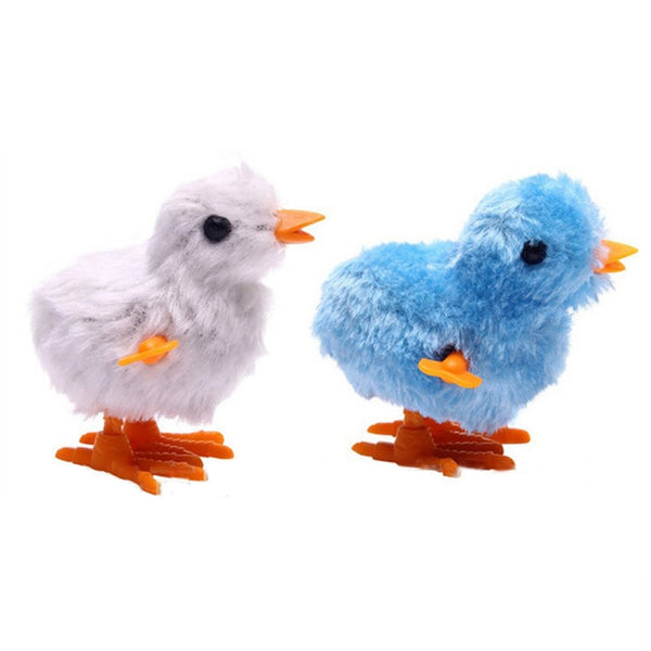 3 PCS Winding Plush Chick Clockwork Jumping Color Chick, Random Color  Delivery, Plush Chick