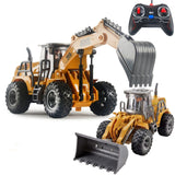 Wireless Remote Control 5-Way Charging Electric Engineering Vehicle Model, Bulldozer, Excavator