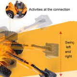 Wireless Remote Control 5-Way Charging Electric Engineering Vehicle Model, Bulldozer, Excavator