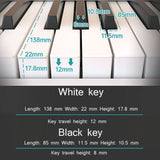 Wersi 88-Key Foldable Portable Electronic Piano Keyboard For Beginners Practice Piano, CN Plug, USB White, USB Black