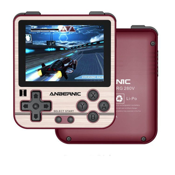 ANBERNIC RG280V 2.8 Inch Screen Open Source Handheld Game Console 4700 Dual Core CPU, 16G (Gold), 16G (Silver), 16G+32G (Gold), 16G+32G (Silver), 16G+64G (Gold), 16G+64G (Silver), 16G+128G (Gold), 16G+128G (Silver)