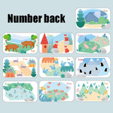 XHN-001 Number Letter Matching Cognitive Card Double-Sided 3D Puzzle Children Puzzle Early Education Toy, XHN-001 Double-Sided 3D Puzzle