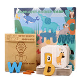 XHN-001 Number Letter Matching Cognitive Card Double-Sided 3D Puzzle Children Puzzle Early Education Toy, XHN-001 Double-Sided 3D Puzzle