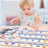 XBL-001 Word Spelling Letter Recognition English Enlightenment Children Early Education Puzzle Toys 90 PCS Cards, XBL-001 90 PCS Word Spelling