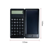 Solar Calculator Handwriting Board Learning Office Portable Folding LCD Writing Board, Button Battery