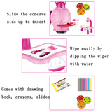 Smart Children Projection Painting Board Multifunctional Drawing Table Toy Set, Blue, Pink