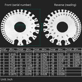 Stainless Steel Wire Gauge Model Weld Inspection Ruler Thickness Ruler Wire Welding Gauge, Wire Welding Gauge