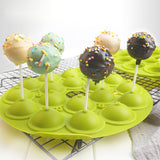 Small 18 Grid Silicone Starry Sky Lollipop DIY Cake Mold Baking Tools Kitchen Supplies Color Random Delivery, 18 Grid