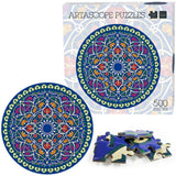 Round Adult Plane Puzzle Jigsaw Toy 500 Pieces, Diameter: 48CM, Artascope, Blooming Color, Butterfly, Zodiac, Rainbow, Magic Flower