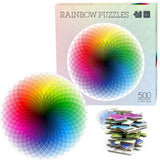 Round Adult Plane Puzzle Jigsaw Toy 500 Pieces, Diameter: 48CM, Artascope, Blooming Color, Butterfly, Zodiac, Rainbow, Magic Flower