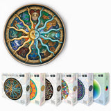 Round Adult Plane Puzzle Jigsaw Toy 500 Pieces, Diameter: 48CM, Artascope, Blooming Color, Butterfly, Zodiac, Rainbow, Magic Flower