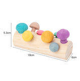 Simulation Mushroom Picking Game Baby Puzzle Concentration Training Toy, Simulation Mushroom