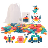 Wooden 180 Pieces Three-Dimensional Shape Puzzle Toy Children Early Education Animal Jigsaw, 180 Pieces Animal Jigsaw