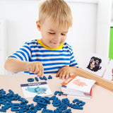 Wooden Letters Spelling Word Games Children Early Education Tabletop Games Puzzle Toys, Letters Spelling Word Games