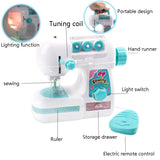 Girls Electric Sewing Machine Small Home Appliances Toys Children Play House Toy, 7923 Small Size, 7920 Medium Size