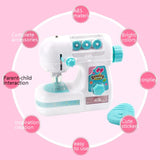 Girls Electric Sewing Machine Small Home Appliances Toys Children Play House Toy, 7923 Small Size, 7920 Medium Size