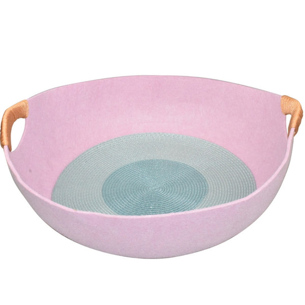 Four Seasons Universal Felt Nest For Pets Cat Bed Pet Supplies, Blue, Pink, Gray