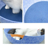 Four Seasons Universal Felt Nest For Pets Cat Bed Pet Supplies, Blue, Pink, Gray