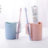 Mouthwash Cup Home Simple Toothbrushing Cup Portable Tooth Cylinder Bucket,Random Color Delivery, Mouthwash Cup