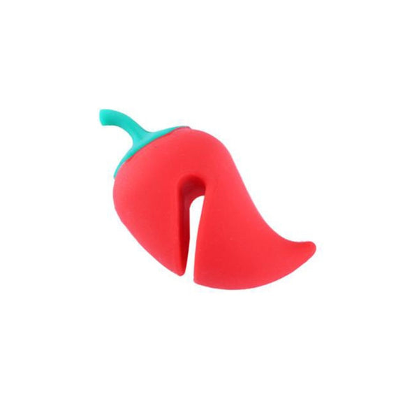 Small Pepper Shape Pot Lid Overflow Preventer Silicone Pot Lid Raised Anti Overflow Gadgets, Pepper