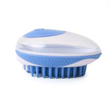 Pet Bath Brush Dog Massage Cleaning And Beauty Products, Green, Blue