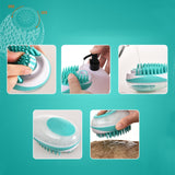 Pet Bath Brush Dog Massage Cleaning And Beauty Products, Green, Blue