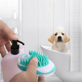 Pet Bath Brush Dog Massage Cleaning And Beauty Products, Green, Blue