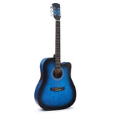 Folk Acoustic Guitar Beginner Training And Teaching Stringed Instruments, 41 Inch (Black), 41 Inch (Log Color), 41 Inch (Blue), 41 Inch (Sunset Yellow), 38 Inch (Black), 38 Inch (Log color), 38 Inch (Blue), 38 Inch (Sunset Color), 38 Inch (Brown)