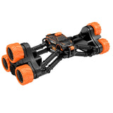 Remote Control Off-Road Tumbling Stunt Car Climbing Telescopic Deformation Toy Remote Control Car, Black Orange, Black Green