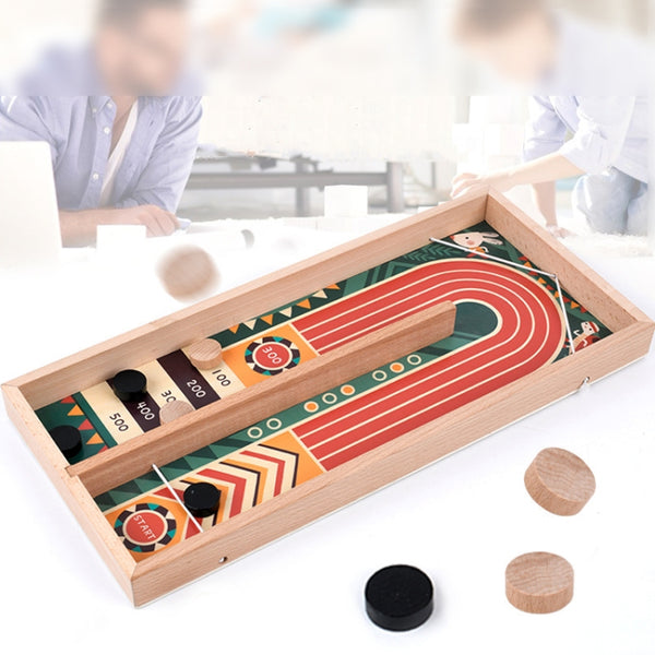 Wooden Toy Catapult Chess Board Game Children Bouncing Pinball Parent-Child Interactive Board Game, Wooden Catapult Chess