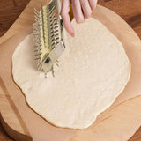 Stainless Steel Rolling Pin Pizza Puncher Snacks Baking Utensils, Pizza Puncher