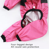 Seasons Universal Raincoat For Dogs Four-Legged Clothing Transparent PU Waterproof Clothing, XS, S, M, L, XL, XXL, XXXL, XXXXL