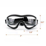 Pet Goggles Dog Transparent Glasses Waterproof Windproof Snowproof Dog Glasses, Transparent Glasses